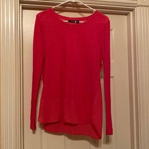 Dressy or Casual Pink Top with sheer back